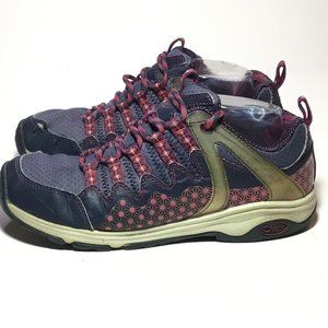 Chaco Outcross EVO 4 Trail/Hiking Shoes Gray/Burgundy/Pink Size 9.5 GUC